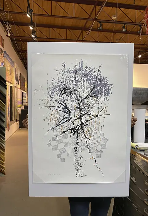Fine art print of abstract tree for sale at Art Works Gallery in Vancouver
